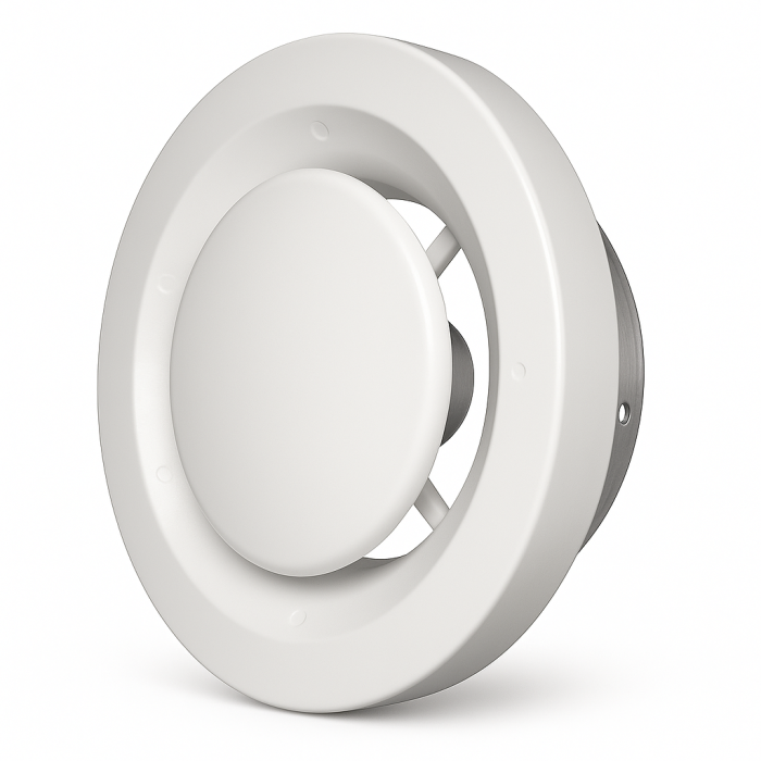 Afvoerventiel MKL-100/125 Ø100/125mm | KST | Wit