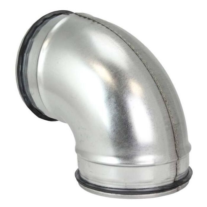 Bocht kort spirobuis Ø125mm | 90° | M-M | Safe
