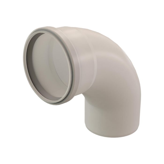 Bocht Ubbink PP | Ø110mm | 87° | AVR | Transp.