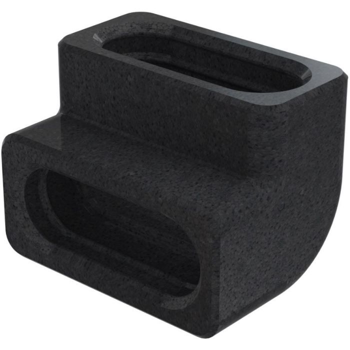 Bocht Zehnder ComfoFit Therm | FL51 | 90° | Vert. | Geïsol
