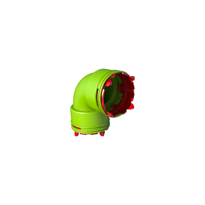 Bochtset Ubbink AE48c | 90° | 3pce