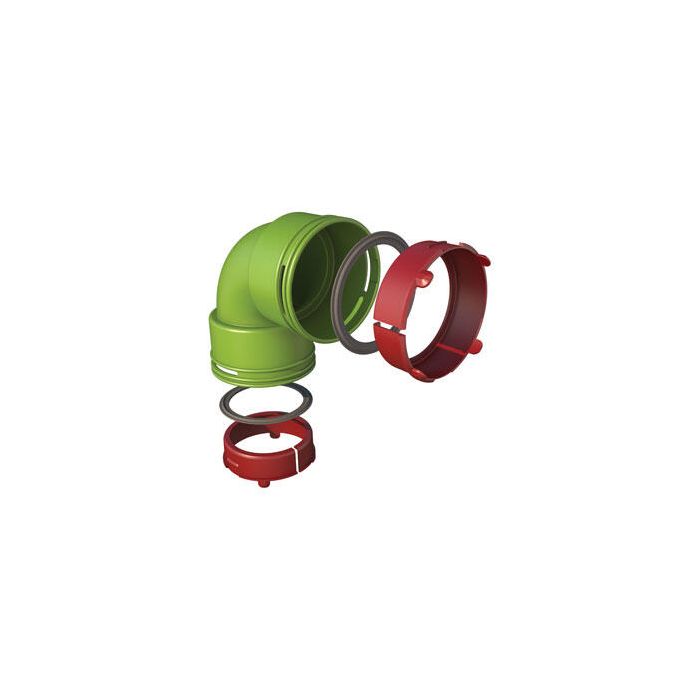 Bochtset Ubbink AE48c | 90° | 5pce
