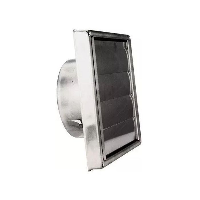 Buitenluchtrooster DEC D5 Ø125mm | Lamellenrooster | RVS