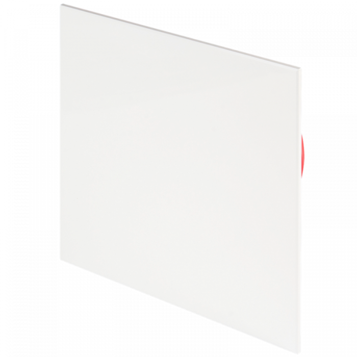 Designventiel Whisper | Ø125 | Vierkant | R9016 | AirBlocker