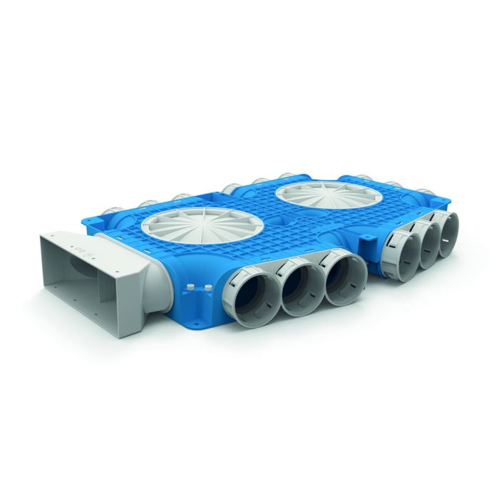 Instortverdeler UfP+ | 220x80mm | 15xØ69 | 4xD