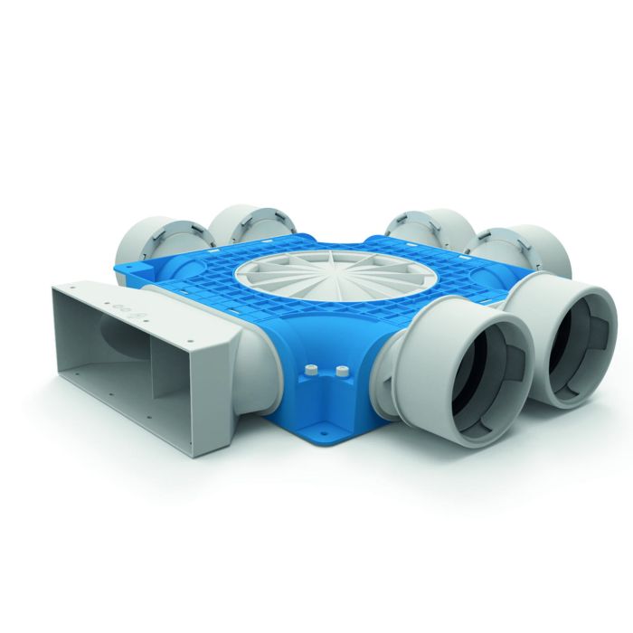 Instortverdeler UfP+ | 220x80mm | 6xØ90 | 2xD