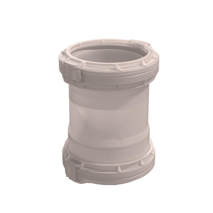 Koppelstuk Ubbink Rolux Flex | Flex110mm-Flex110mm | Transp.