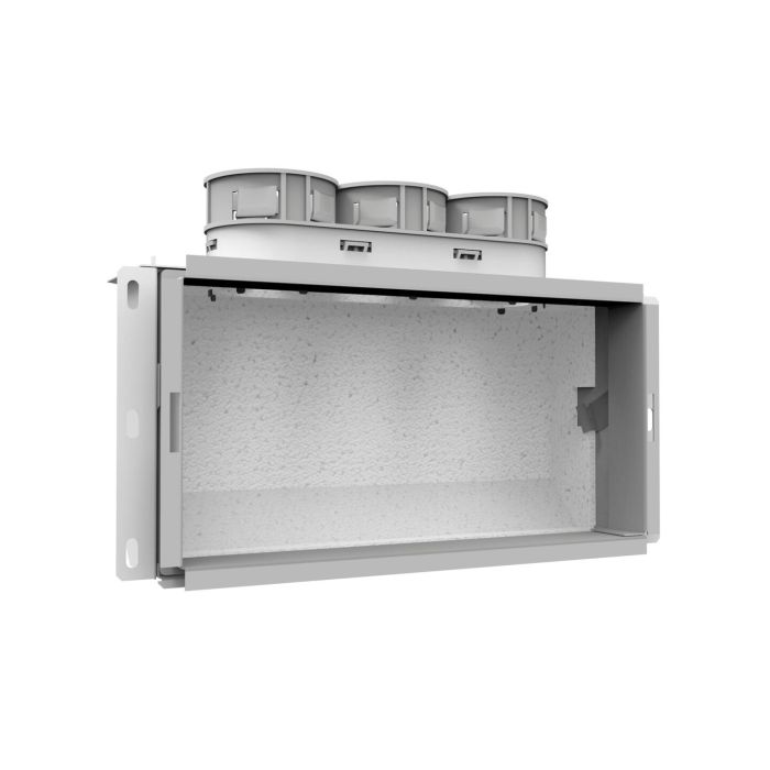 Muurcollector Vent-Axia | 3xØ69x300x150mm | Boven | Geïsol.