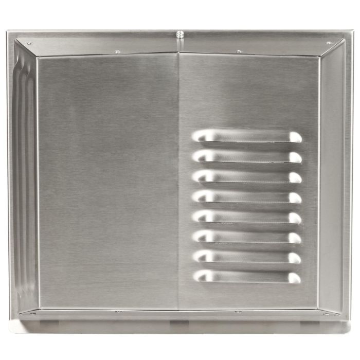 Muurrooster Brink Air 70 RVS + voorverwarmer | 500-600 mm mu