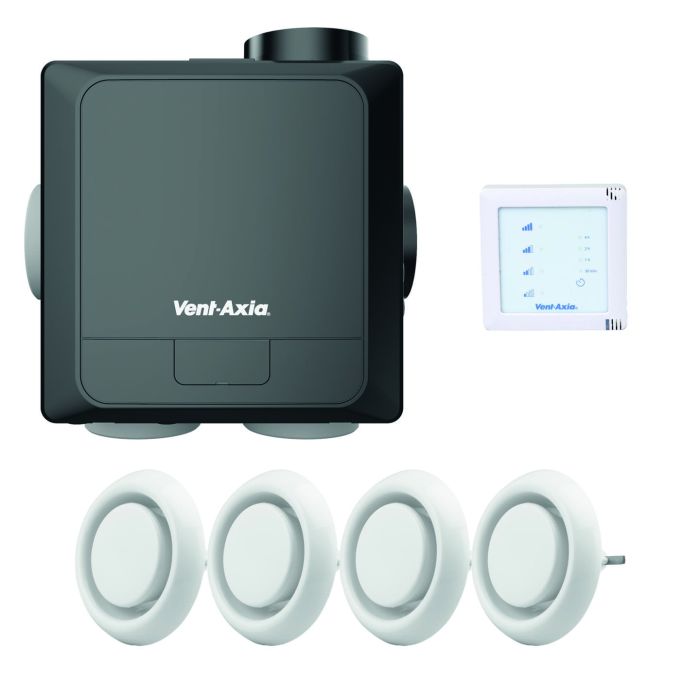 MV Vent-Axia Multihome BEP | RA | 1x SSU-B W + 4x ventiel