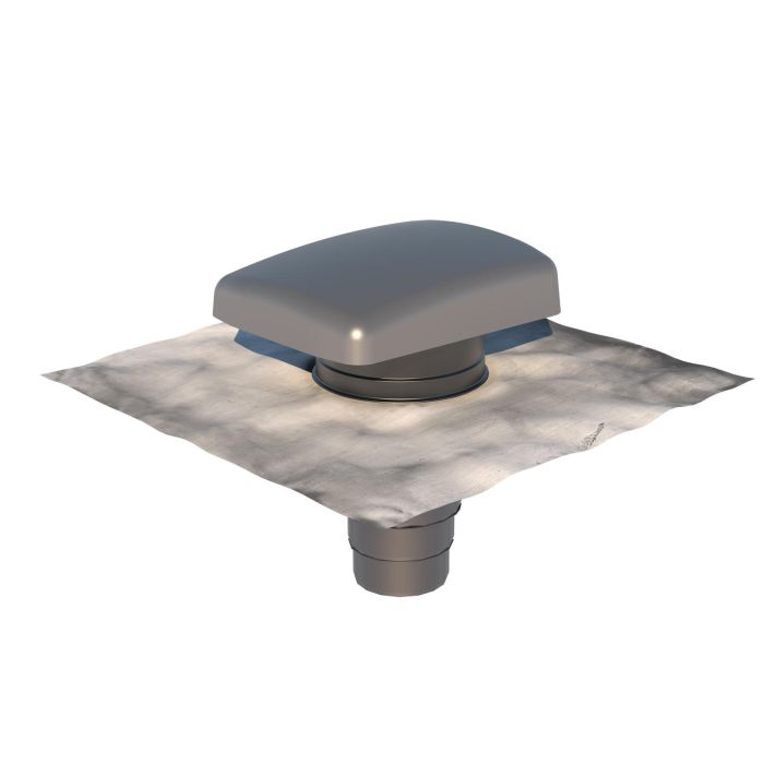 Ontluchtingspan lood Ubbink RVT 200 universeel | Grijs/blank