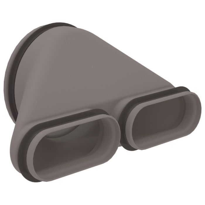 Overgang flat naar rond Zehnder CK300/ComfoFlat 51 Ø160 mm