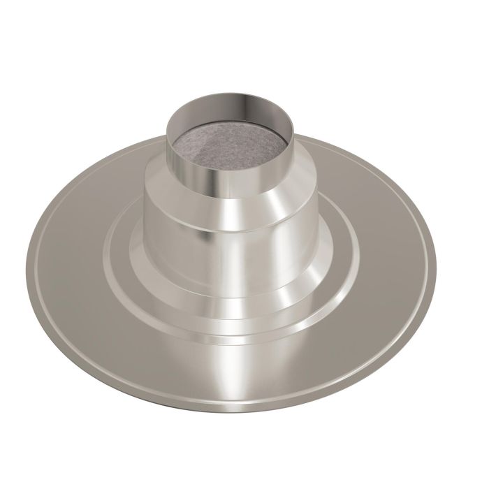 Plakplaat Ubbink ALU | Ø110mm | 0° | Geïsoleerd