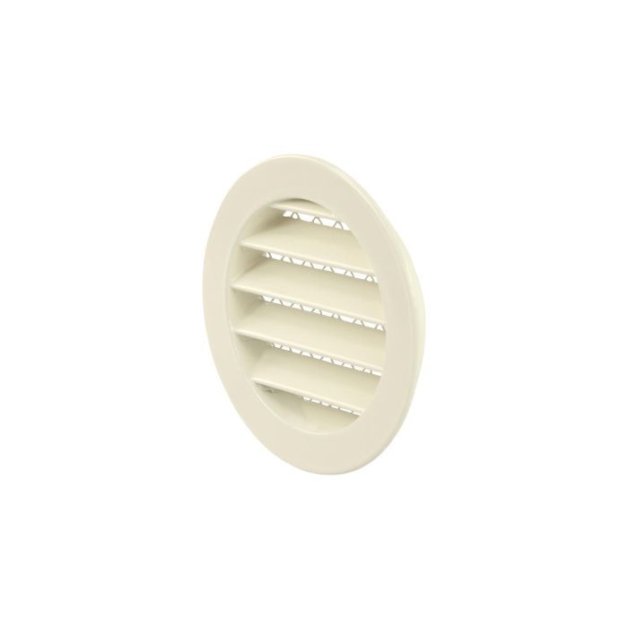 Rooster wand Brink Ø100 mm | Gemoffeld wit | Alu