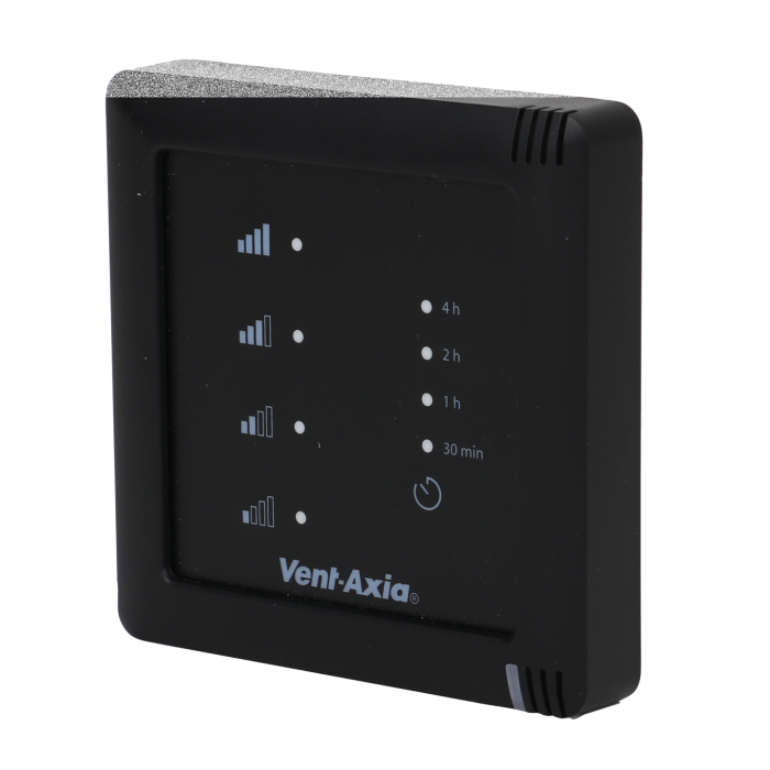 Schakelaar Vent-Axia | 4 standen | 230V | Bedraad | Zwart