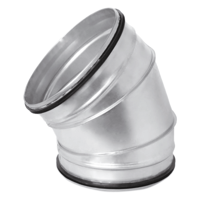 Segmentbocht spirobuis Ø300mm | 45° | Safe