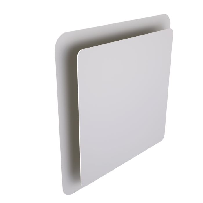 Toe-/Afvoerventiel Haelix Quadro Ø125mm | KST | Wit
