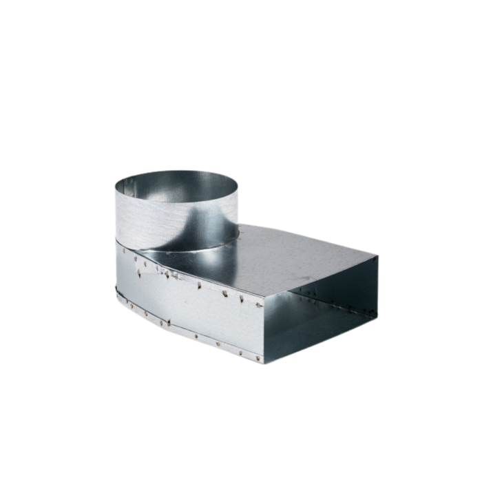Traphoek symmetrisch instort 220x80 mm | 2x Ø200 mm
