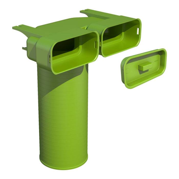 Ventieladapter Ubbink Air Excellent AE55sc Ø125mm | 90°