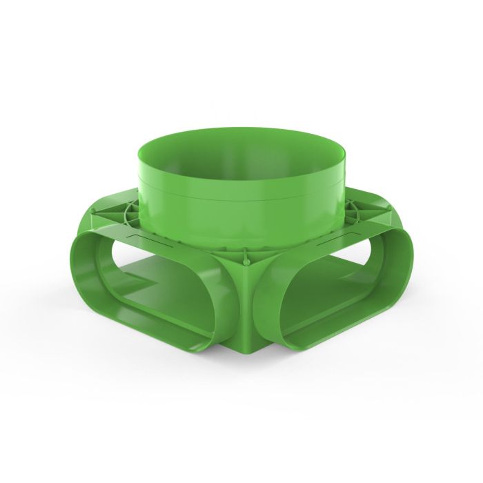 Vloer- en Plafondplenum DucoFlex KST | Ø160mm | 4x Ovaal