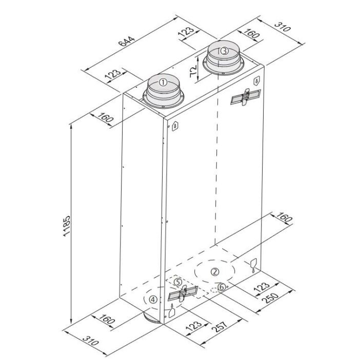 WTW Brink Renovent Sky 300 Enthalpie
