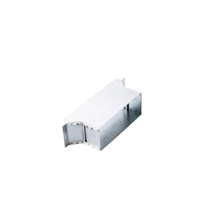 Zijaansluitstuk | 170x80mm | 90° | Instort | Stromend