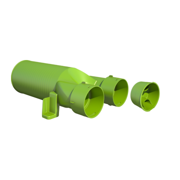 Adapter Ubbink Air Excellent AE34c | Ø125mm | 180° | Ventiel