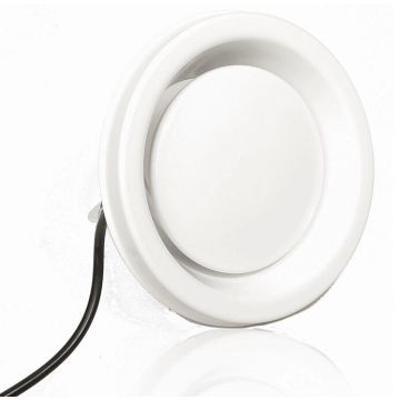 Afvoerventiel RV gest. Itho MLV MRV Ø125mm | Metaal | Wit