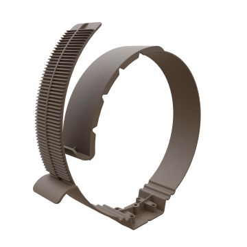 Beugel geïsoleerd Ubbink Aerfoam Ø160-180-200mm | Grijs