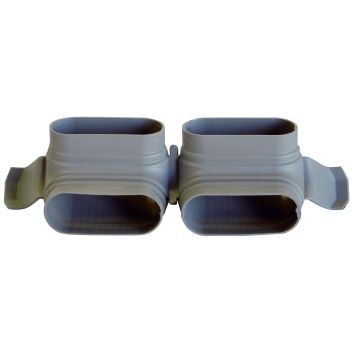 Bocht dubbelkanaal Zehnder CK300/ComfoFlat 51 | Vert. | 90°