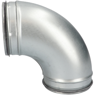 Bocht glad spirobuis Ø200mm | 90° | Safe