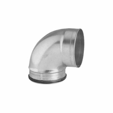 Bocht kort spirobuis Ø200mm | 90° | M-V | Safe