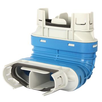 Bocht Vent-Axia | 90° | Vert. | Slang 132x52mm | 180°