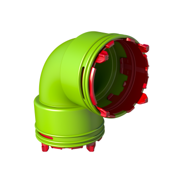 Bochtset Ubbink AE34c | 90° | 3pce