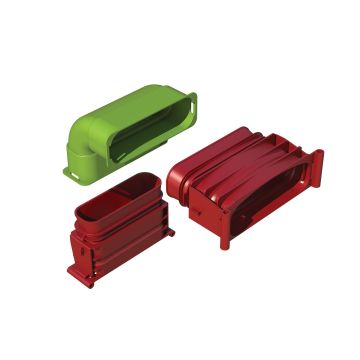 Bochtset Ubbink AE45sc | 90° | Vert | 3pce