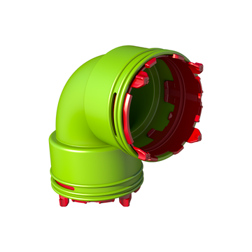 Bochtset Ubbink AE48c | 90° | 3pce