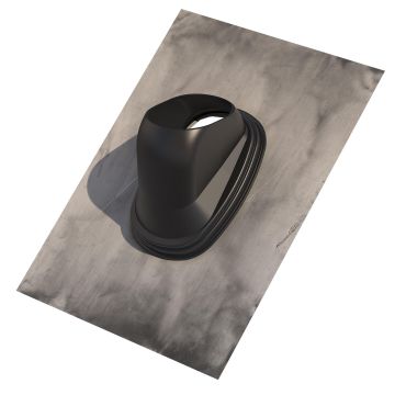 DDV-Pan 166 Ubbink Lood | 500x500mm | 25-45° | Zwart