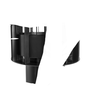 DDV Ubbink MultiVent Basis | Ø131x980mm | Zwart