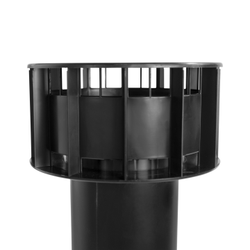 DDV Ubbink MultiVent Basis | Ø166x1325mm | Zwart