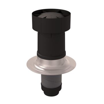 DDV Ubbink Ventus | Ø160-150mm | 0° | Zwart