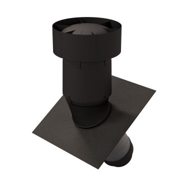 DDV Ubbink Ventus | Ø160-150mm | 15-55° | Zwart