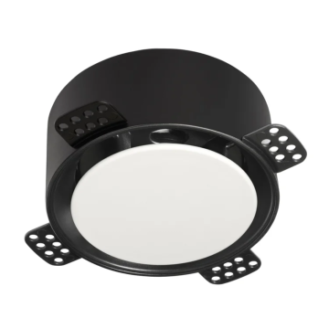 Designventiel A/TV NoShow | Ø125mm | Instucbaar | Zwart