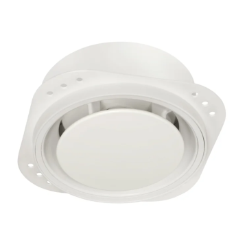 Designventiel A/TV NoShow tbv spanplafond | Ø125mm | Wit
