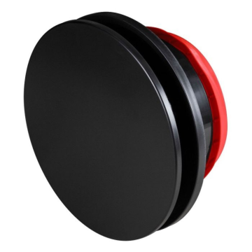 Designventiel Whisper | Ø125 | Rond | R9005 | AirBlocker