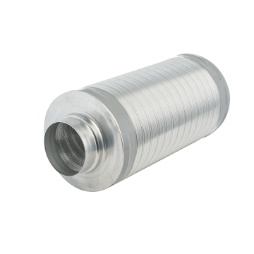 Geluiddemper spirobuis flexibel 50 | Ø160x1000mm | Alu