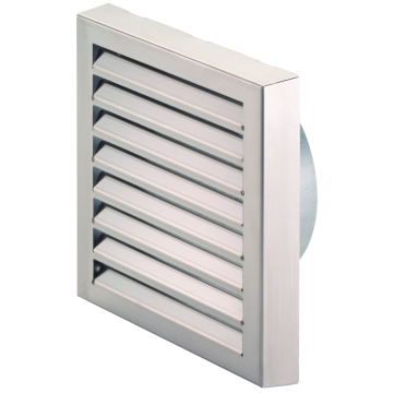 Gevelrooster Zehnder ComfoPipe+ Ø200mm | 330x330x37 mm |RVS