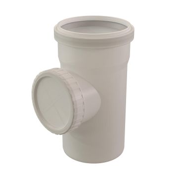 Inspectiebuis Ubbink Rolux Half CLV PP | Ø110mm | Transp.
