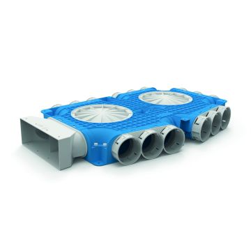 Instortverdeler UfP+ | 220x80mm | 15xØ69 | 4xD