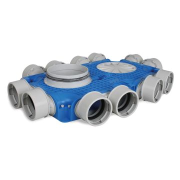 Instortverdeler Vent-Axia | 12xØ90mm | Zijaansluiting Ø180mm