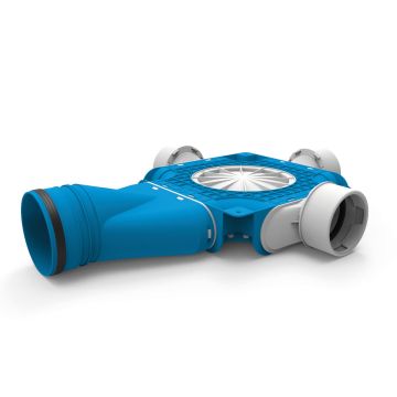 Instortverdeler Vent-Axia | 1xK 3xØ90mm 2xD | Hori. Ø125mm